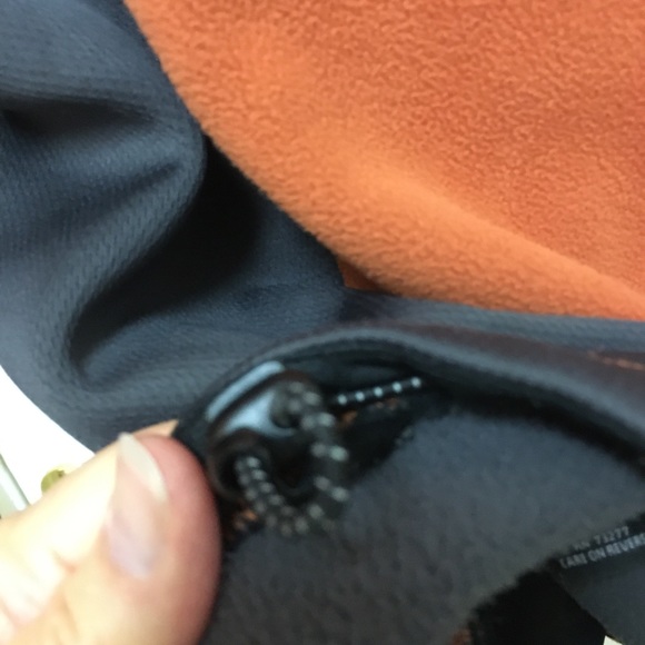 Ten Gear Zip up Sweater Jacket Fleece L orange - Picture 7 of 8